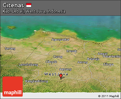 Satellite Panoramic Map of Citenas