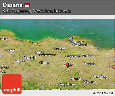 Satellite Panoramic Map of Dasana