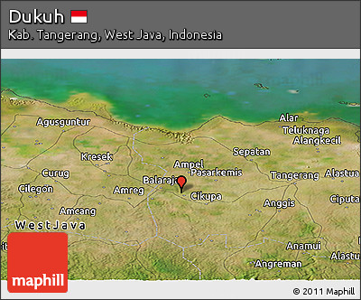 Satellite Panoramic Map of Dukuh