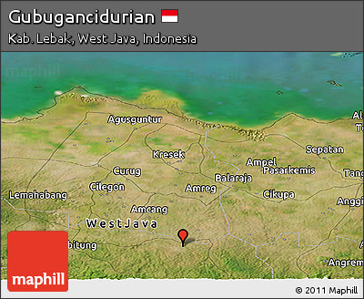 Satellite Panoramic Map of Gubugancidurian