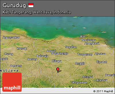 Satellite Panoramic Map of Gurudug