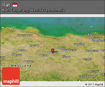 Satellite Panoramic Map of Ilat