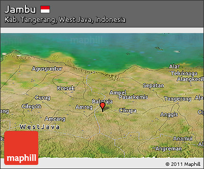 Satellite Panoramic Map of Jambu