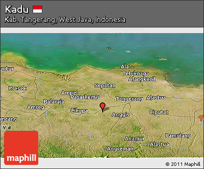 Satellite Panoramic Map of Kadu