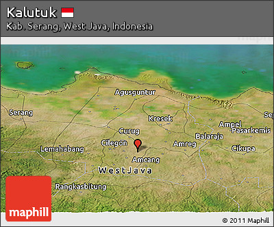 Satellite Panoramic Map of Kalutuk