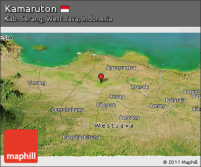 Satellite Panoramic Map of Kamaruton