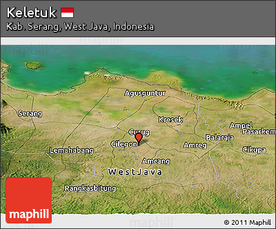 Satellite Panoramic Map of Keletuk