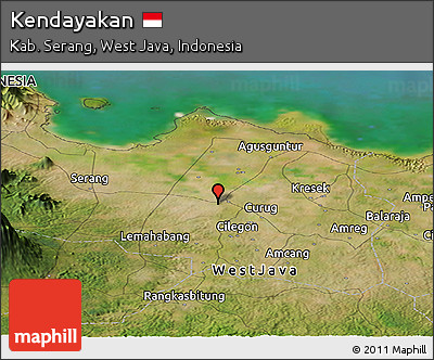 Satellite Panoramic Map of Kendayakan