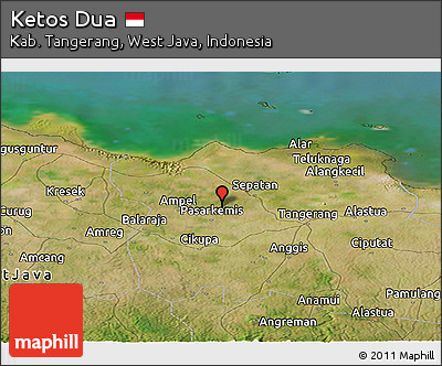 Satellite Panoramic Map of Ketos Dua