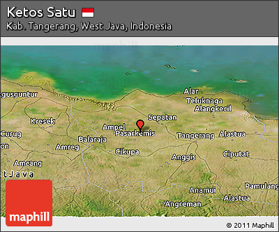 Satellite Panoramic Map of Ketos Satu