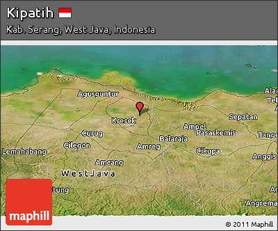 Satellite Panoramic Map of Kipatih