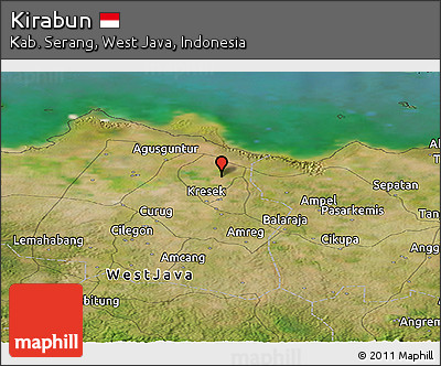 Satellite Panoramic Map of Kirabun