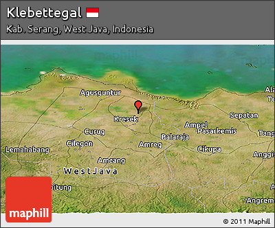 Satellite Panoramic Map of Klebettegal