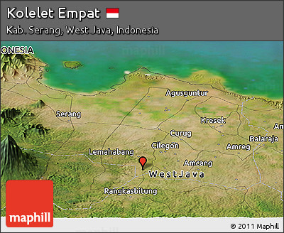 Satellite Panoramic Map of Kolelet Empat