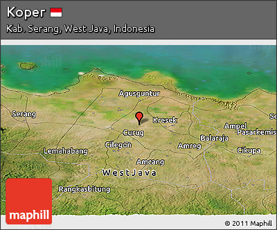 Satellite Panoramic Map of Koper