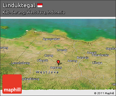 Satellite Panoramic Map of Linduktegal