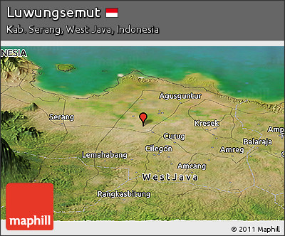 Satellite Panoramic Map of Luwungsemut