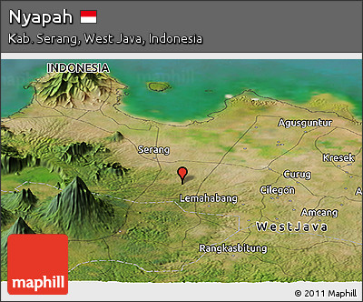 Satellite Panoramic Map of Nyapah