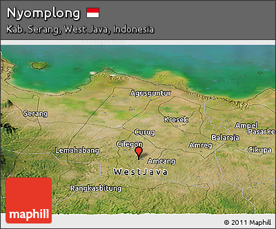 Satellite Panoramic Map of Nyomplong