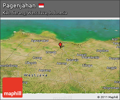 Satellite Panoramic Map of Pagenjahan