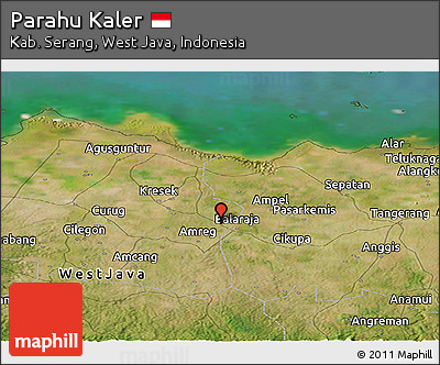 Satellite Panoramic Map of Parahu Kaler