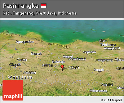 Satellite Panoramic Map of Pasirnangka