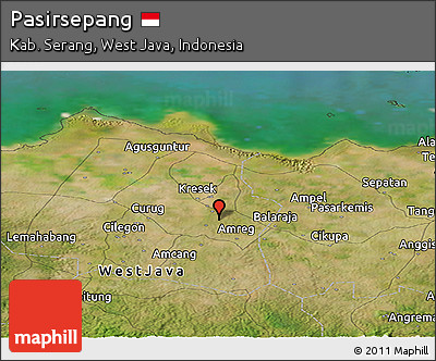Satellite Panoramic Map of Pasirsepang