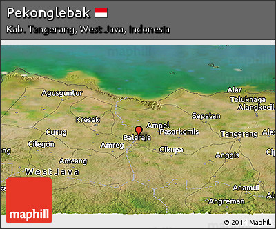 Satellite Panoramic Map of Pekonglebak