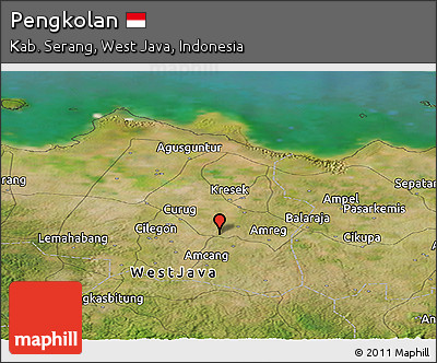 Satellite Panoramic Map of Pengkolan