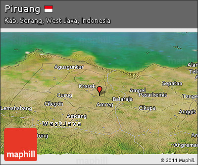 Satellite Panoramic Map of Piruang
