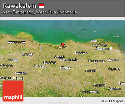 Satellite Panoramic Map of Rawakalem