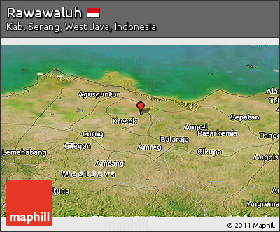 Satellite Panoramic Map of Rawawaluh