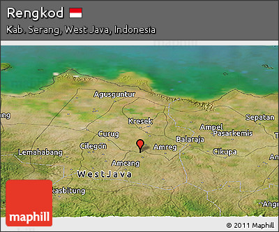 Satellite Panoramic Map of Rengkod