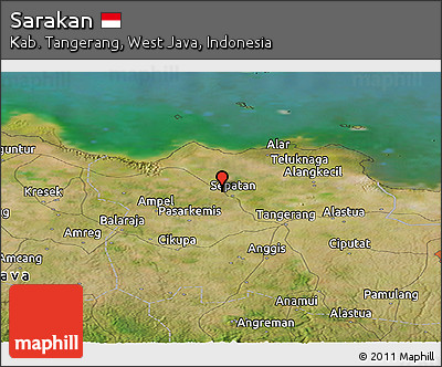 Satellite Panoramic Map of Sarakan