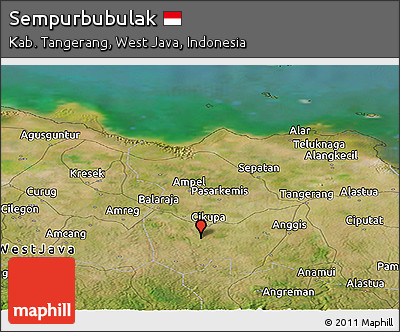 Satellite Panoramic Map of Sempurbubulak