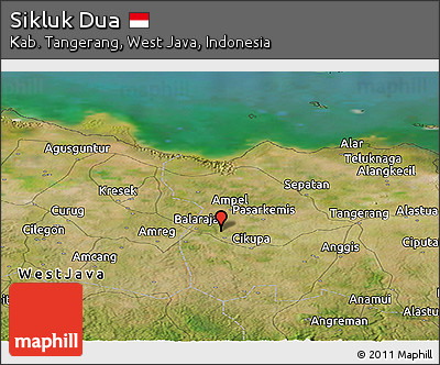 Satellite Panoramic Map of Sikluk Dua