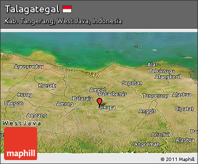 Satellite Panoramic Map of Talagategal