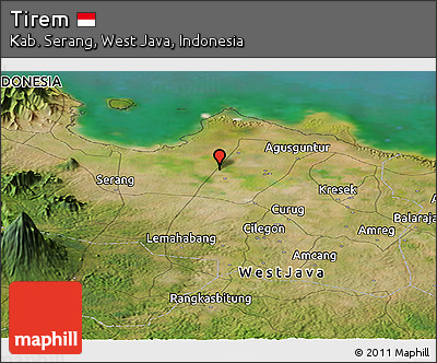 Satellite Panoramic Map of Tirem