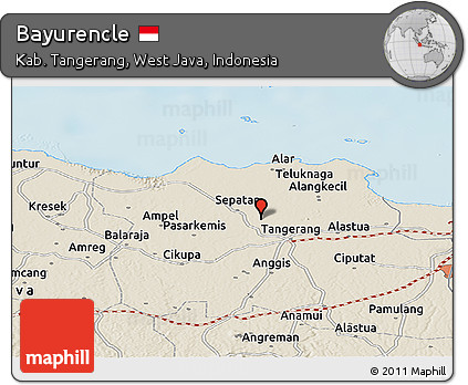 Shaded Relief Panoramic Map of Bayurencle