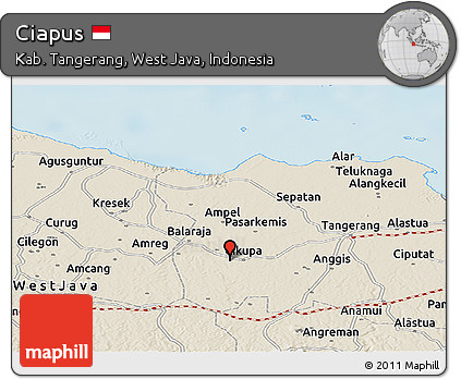 Shaded Relief Panoramic Map of Ciapus