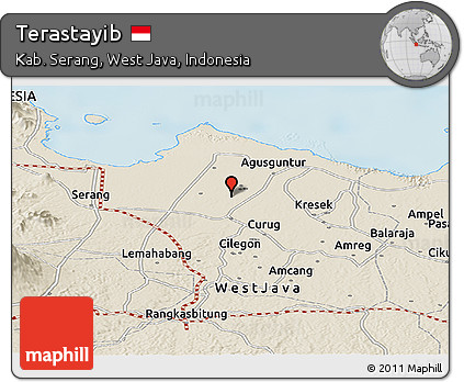 Shaded Relief Panoramic Map of Terastayib