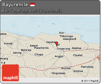 Shaded Relief Panoramic Map of Bayurencle