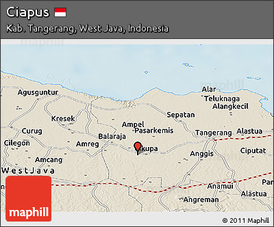 Shaded Relief Panoramic Map of Ciapus