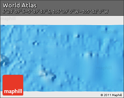Physical 3D Map of the Area around 6° 7' 16" S, 106° 10' 30" W