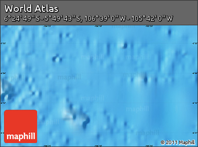 Physical Map of the Area around 6° 7' 16" S, 106° 10' 30" W