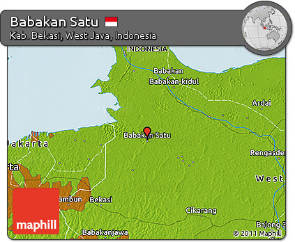Physical 3D Map of Babakan Satu
