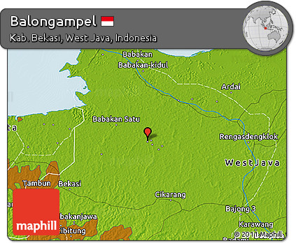 Physical 3D Map of Balongampel