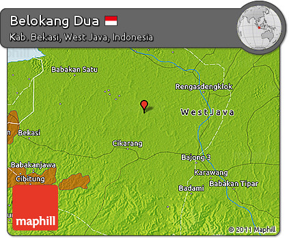 Physical 3D Map of Belokang Dua
