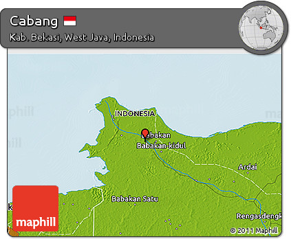 Physical 3D Map of Cabang