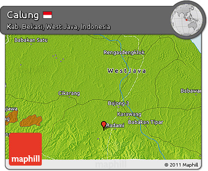 Physical 3D Map of Calung